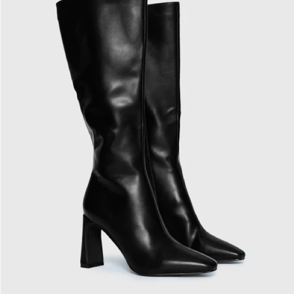 Sawyer Black Knee-High Boots